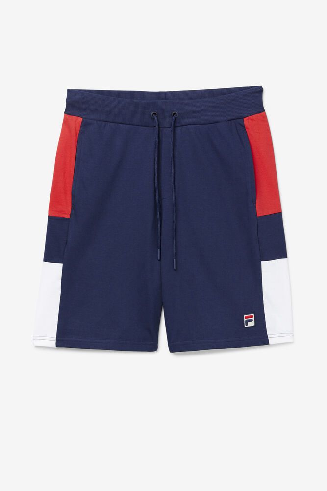 Fila Galway Navy Shorts Mens - NZ 41072-HQMG